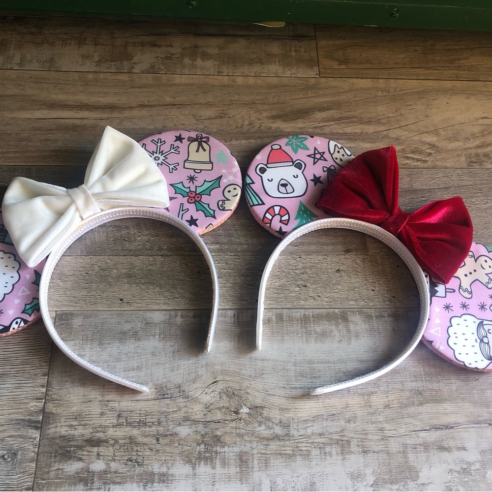 Pink Christmas ears